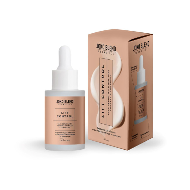 Сыворотка для лица с комплексом пептидов и комбучей Lift Control Joko Blend 30 мл, фото 1